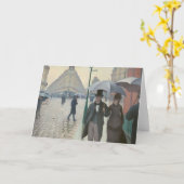 Paris Street; Rainy Day AKA Paris: Een regenachtig Kaart (Gele Bloem)