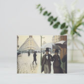 Paris Street, Rainy Day Briefkaart (Staand voorkant)