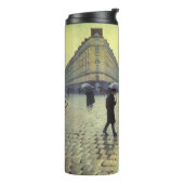 Paris Street Rainy Day by Gustave Caillebotte Thermosbeker (Gedraaid links)
