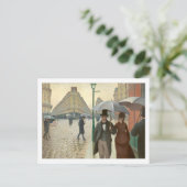 Paris Street Rainy Day door Caillebotte Briefkaart (Staand voorkant)