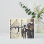 Paris Street, Rainy Day door Caillebotte Briefkaart (Staand voorkant)