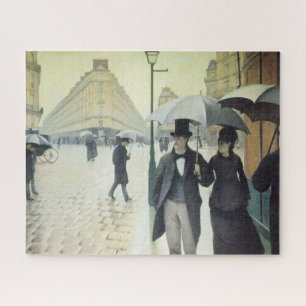 Paris Street, Rainy Day door Caillebotte Legpuzzel