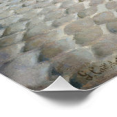 Paris Street; Rainy Day door Gustave Caillebot Perfect Poster (Hoek)