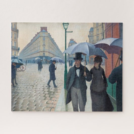 Paris Street;Rainy Day door Gustave Caillebot Puzz Legpuzzel (Horizontaal)