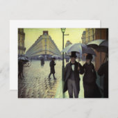 Paris Street Rainy Day door Gustave Caillebotte (Voorkant / Achterkant)
