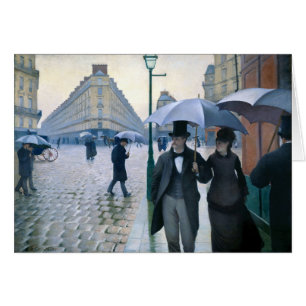 Paris Street Rainy Day door Gustave Caillebotte