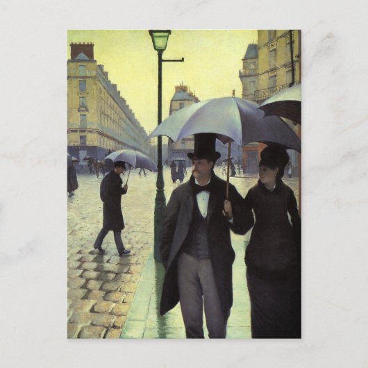 Paris Street Rainy Day door Gustave Caillebotte Briefkaart (Voorkant)