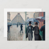 Paris Street Rainy Day door Gustave Caillebotte Briefkaart (Voorkant / Achterkant)