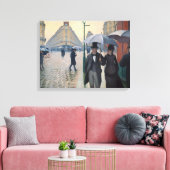 Paris Street Rainy Day door Gustave Caillebotte Canvas Afdruk (Insitu (Woonkamer))