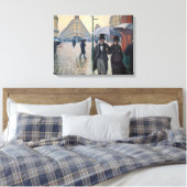 Paris Street Rainy Day door Gustave Caillebotte Canvas Afdruk (Insitu (Slaapkamer))