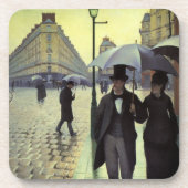 Paris Street Rainy Day door Gustave Caillebotte Drankjes Onderzetter (Voorkant)