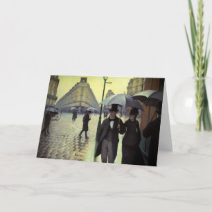 Paris Street Rainy Day door Gustave Caillebotte Kaart
