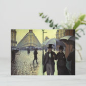 Paris Street Rainy Day door Gustave Caillebotte Kaart (Staand voorkant)