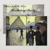 Paris Street Rainy Day door Gustave Caillebotte Kaart (Voorkant / Achterkant)