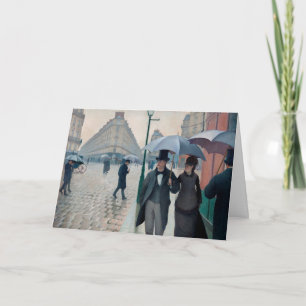 Paris Street Rainy Day door Gustave Caillebotte Kaart