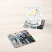 Paris Street Rainy Day door Gustave Caillebotte Kartonnen Onderzetters (Insitu)