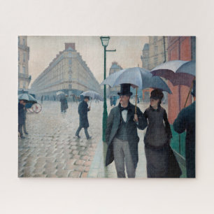 Paris Street Rainy Day door Gustave Caillebotte Legpuzzel