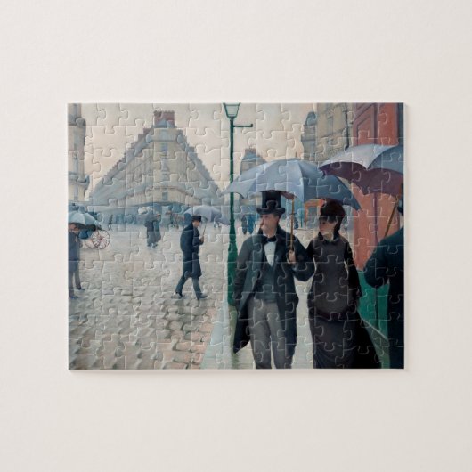 Paris Street Rainy Day door Gustave Caillebotte Legpuzzel (Horizontaal)
