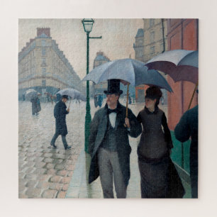 Paris Street Rainy Day door Gustave Caillebotte Legpuzzel