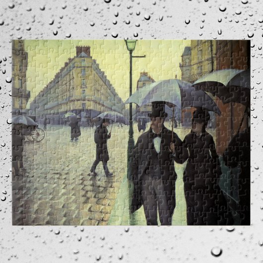 Paris Street Rainy Day door Gustave Caillebotte Legpuzzel
