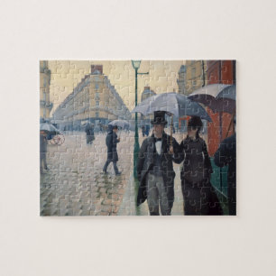 Paris Street Rainy Day door Gustave Caillebotte Legpuzzel