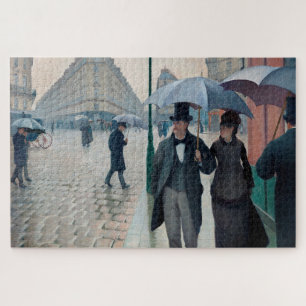 Paris Street Rainy Day door Gustave Caillebotte Legpuzzel