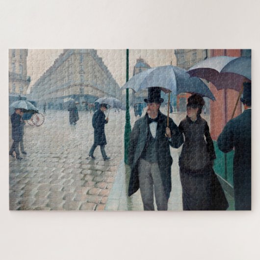 Paris Street Rainy Day door Gustave Caillebotte Legpuzzel (Horizontaal)