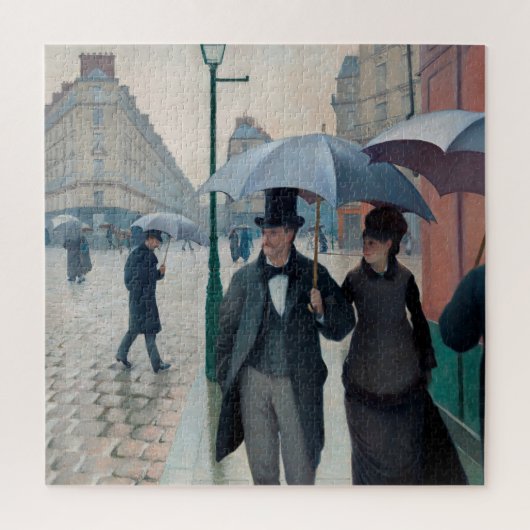 Paris Street Rainy Day door Gustave Caillebotte Legpuzzel (Verticaal)