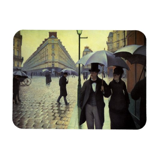 Paris Street Rainy Day door Gustave Caillebotte Magneet (Horizontaal)