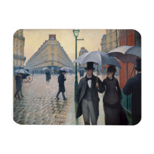 Paris Street Rainy Day door Gustave Caillebotte Magneet