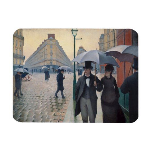Paris Street Rainy Day door Gustave Caillebotte Magneet (Horizontaal)