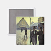 Paris Street Rainy Day door Gustave Caillebotte Magneet (Voorkant / Achterkant)