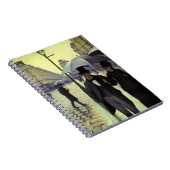 Paris Street Rainy Day door Gustave Caillebotte Notitieboek (Rechterzijde)