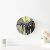 Paris Street Rainy Day door Gustave Caillebotte Ronde Klok (Huis)