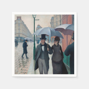Paris Street Rainy Day door Gustave Caillebotte Servet