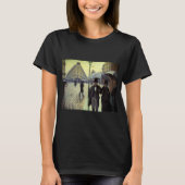 Paris Street Rainy Day door Gustave Caillebotte T-shirt (Voorkant)