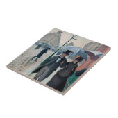 Paris Street Rainy Day door Gustave Caillebotte Tegeltje (Zijkant)