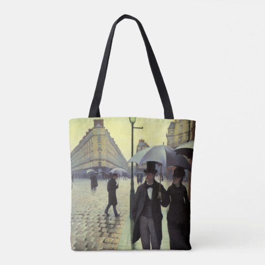 Paris Street Rainy Day door Gustave Caillebotte Tote Bag (Achterkant)