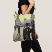 Paris Street Rainy Day door Gustave Caillebotte Tote Bag (Dichtbij)