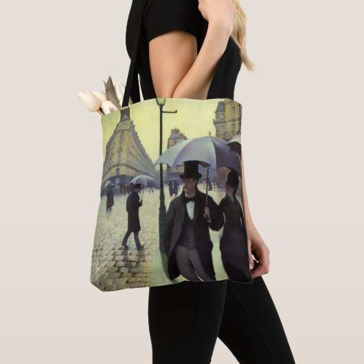 Paris Street Rainy Day door Gustave Caillebotte Tote Bag (Dichtbij)