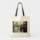 Paris Street Rainy Day door Gustave Caillebotte Tote Bag (Voorkant)