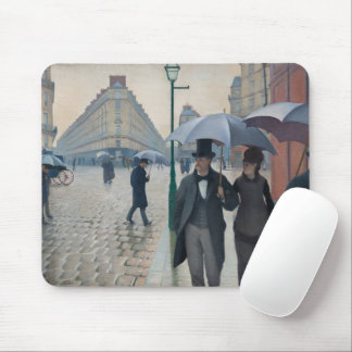 Paris Street; Rainy Day, een impressionistische sc Muismat