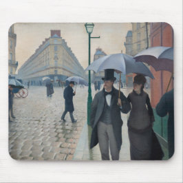 Paris Street; Rainy Day, een impressionistische sc Muismat