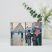 Paris Street Rainy Day | Gustave Caillebotte | Briefkaart (Staand voorkant)