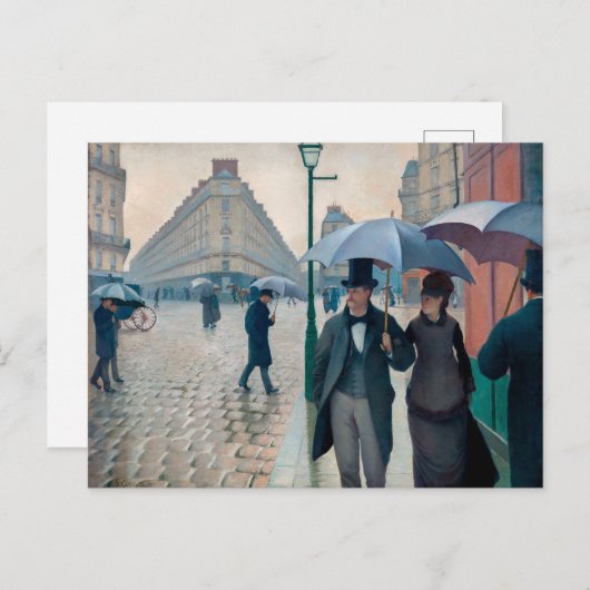 Paris Street Rainy Day | Gustave Caillebotte | Briefkaart (Voorkant / Achterkant)