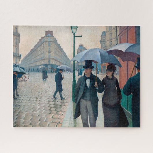 Paris Street Rainy Day | Gustave Caillebotte | Legpuzzel (Horizontaal)