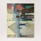 Paris Street Rainy Day │ Gustave Caillebotte Legpuzzel (Verticaal)