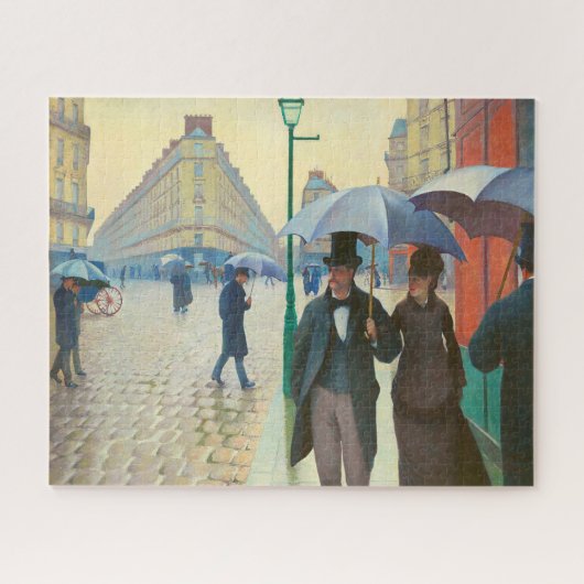 Paris Street Rainy Day │ Gustave Caillebotte Legpuzzel (Horizontaal)