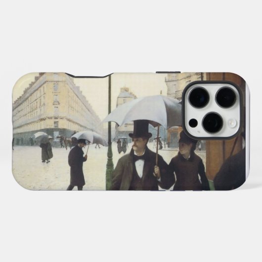 Paris Street Rainy Day iPhone Hoesje (Achterkant horizontaal)