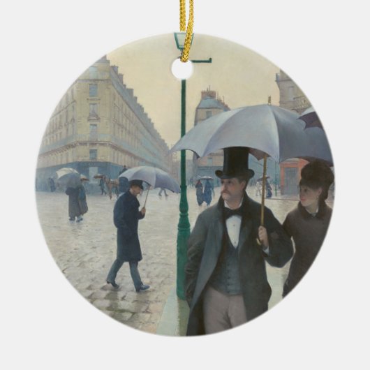 Paris Street Rainy Day Keramisch Ornament (Voorkant)